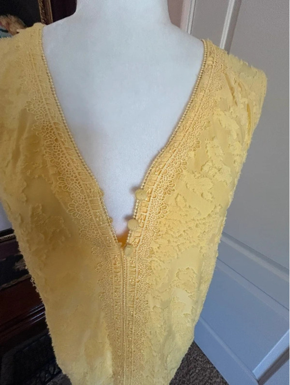 Bright Yellow Soft Surroundings Tank Top